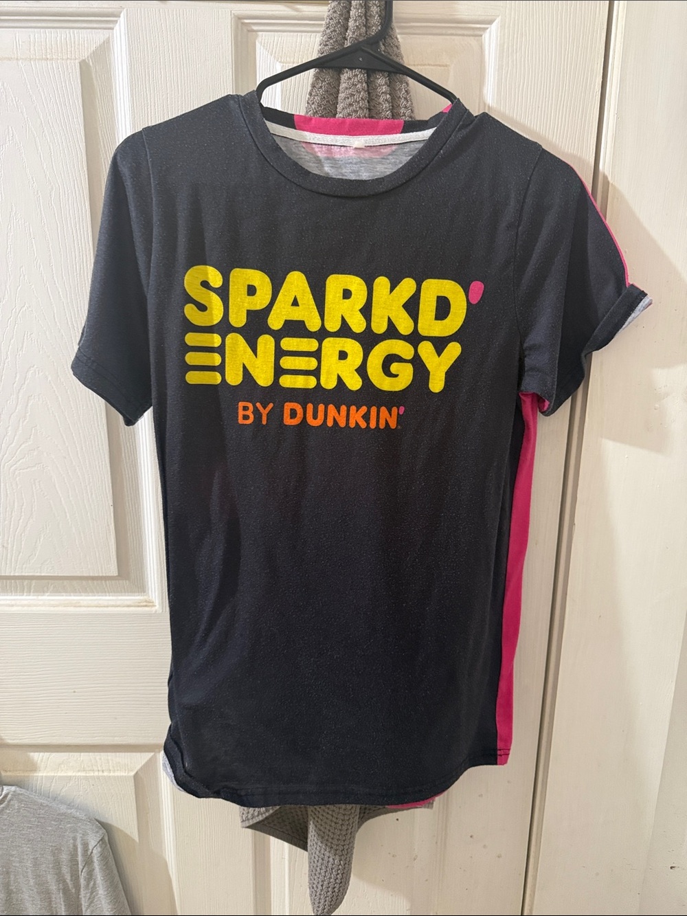 Sparkd Energy by Dunkin' Kids' Black & Pink Short Sleeve Tee